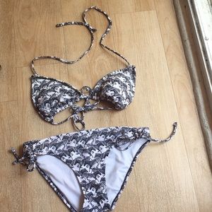 Super cute zebra bikini